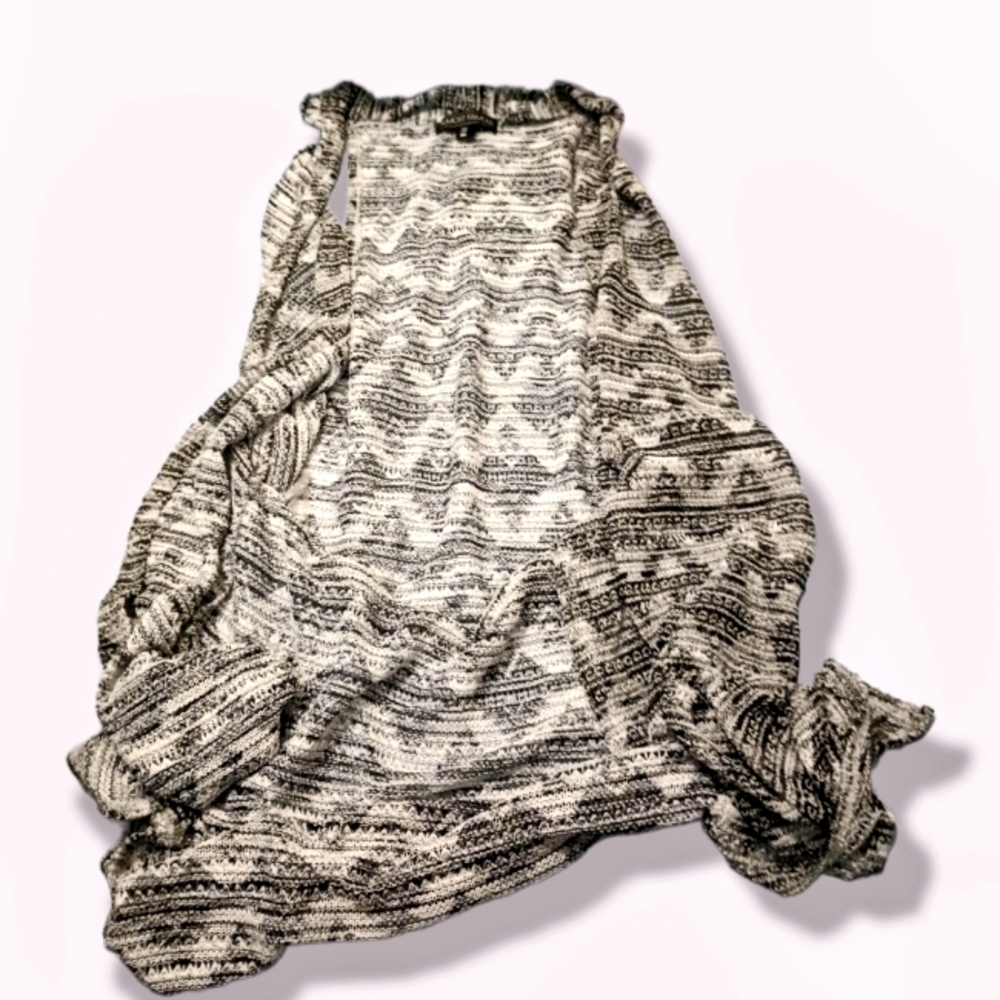 Extra Long Grey Cardigan